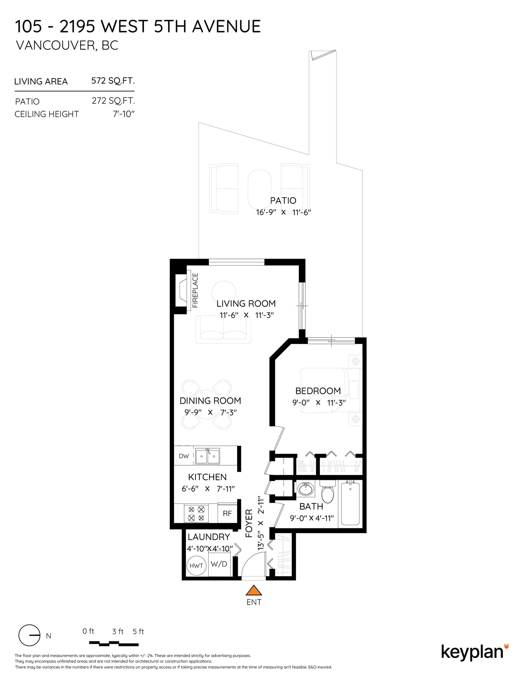 105 - 2195 W 5th Avenue, Vancouver, V6K 1S1 — photo 2