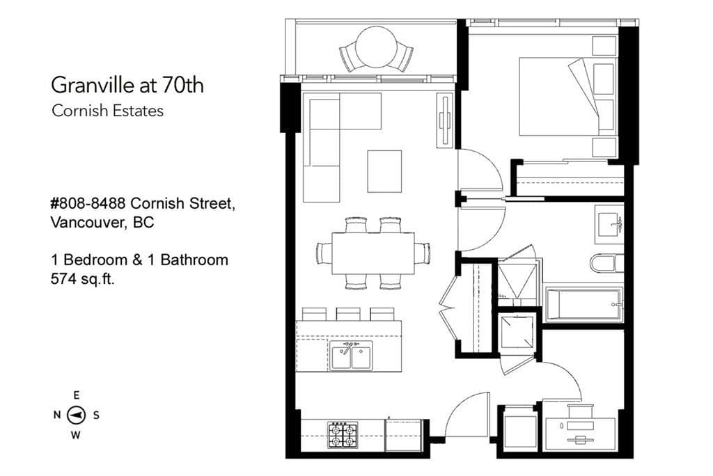 808 - 8488 Cornish Street, Vancouver