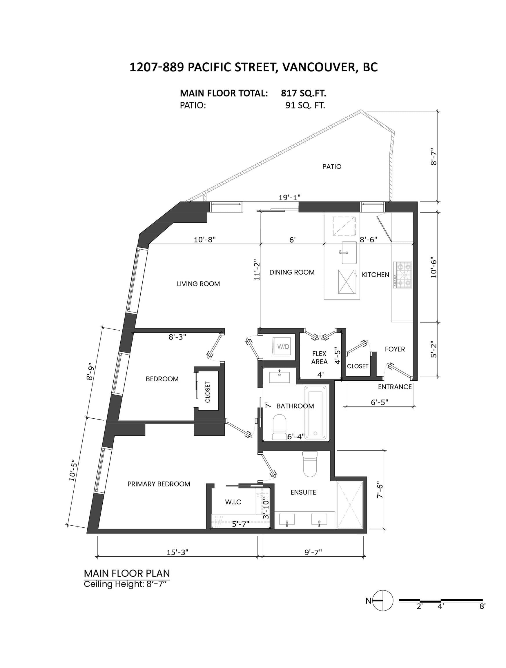 1207 - 889 Pacific Street, Vancouver, V6Z 1C3 — photo 4