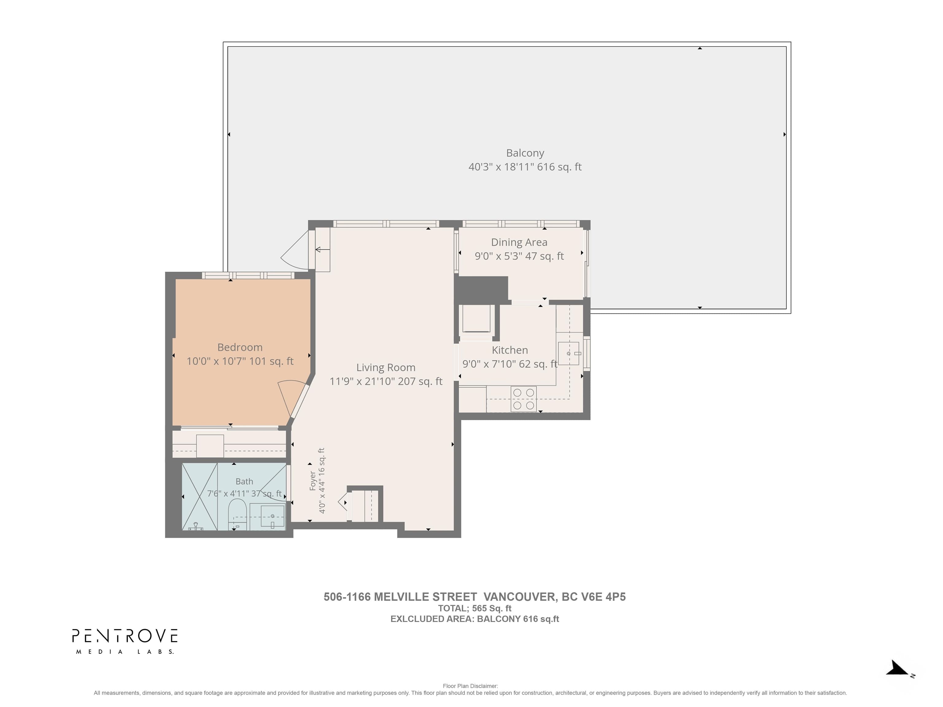 506 - 1166 Melville Street, Vancouver