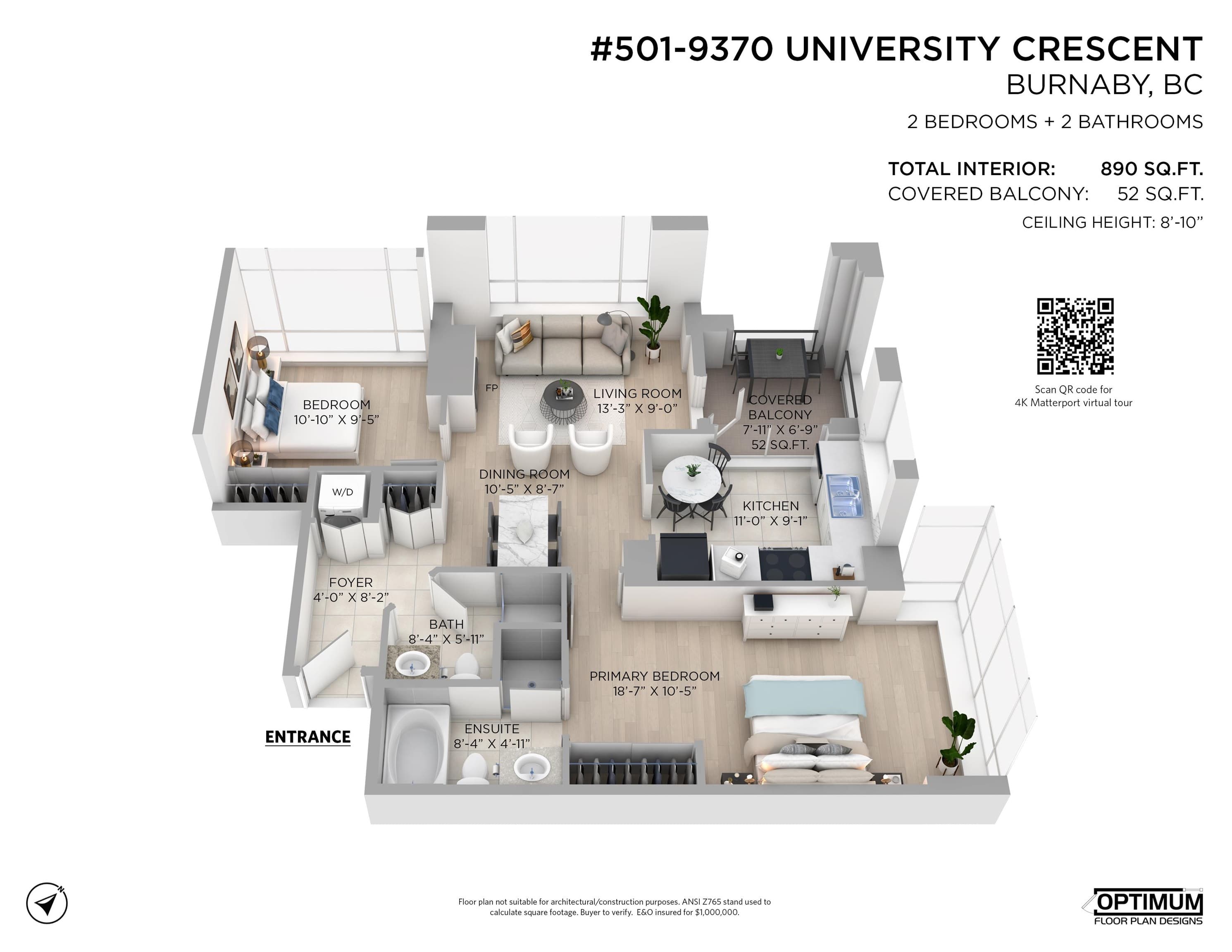 501 - 9370 University Crescent, Burnaby, V5A 4X9 — photo 4