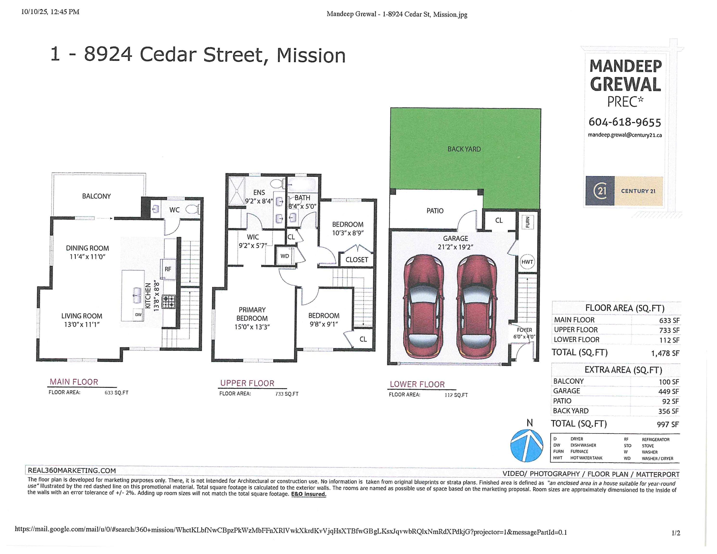 1 - 8924 Cedar Street, Mission, V4S 1A3 — photo 2
