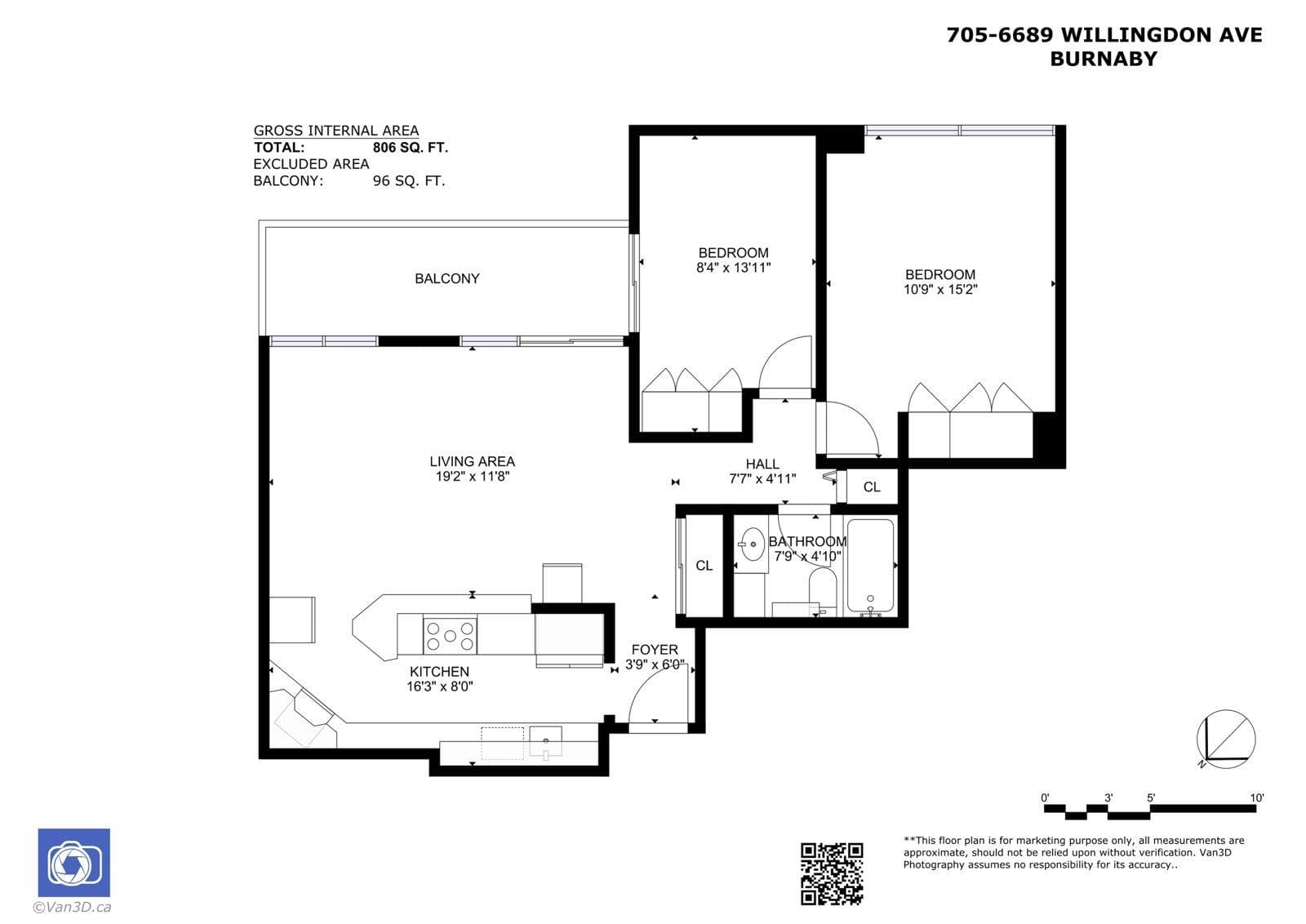 705 - 6689 Willingdon Avenue, Burnaby, V5H 3Y8 — photo 4